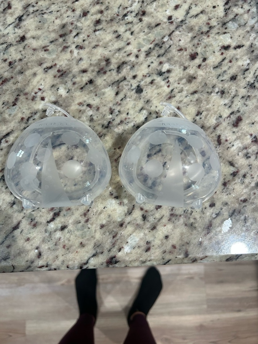 Clear Silicone Breast Pump Flanges - Pair